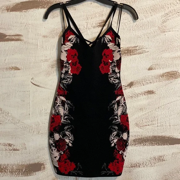 blue dress for baby girl Iridian Strapless Floral Maxi Dress Black